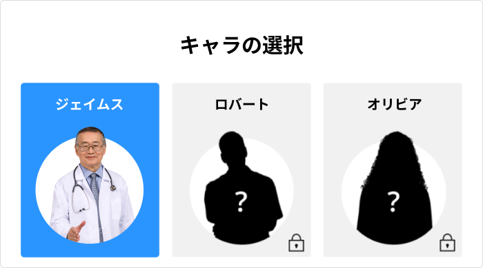 iSpring Suite Max 内のキャラクター