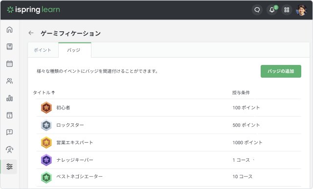 iSpring Learn LMSのバッジ